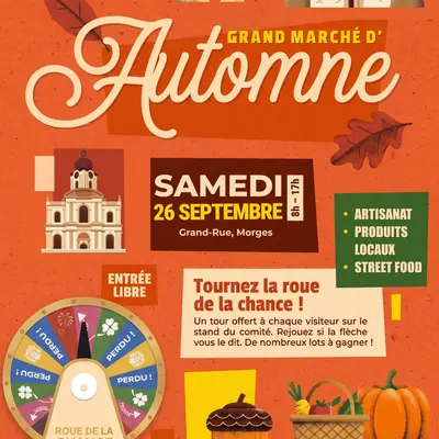 L'affiche du Grand Marché d'Automne.