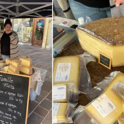 Les meules et les portions de la Fromagerie Fuchs.